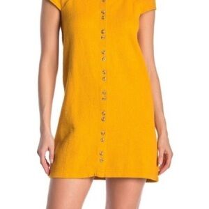 Madewell Sunny Yellow Mini Dress